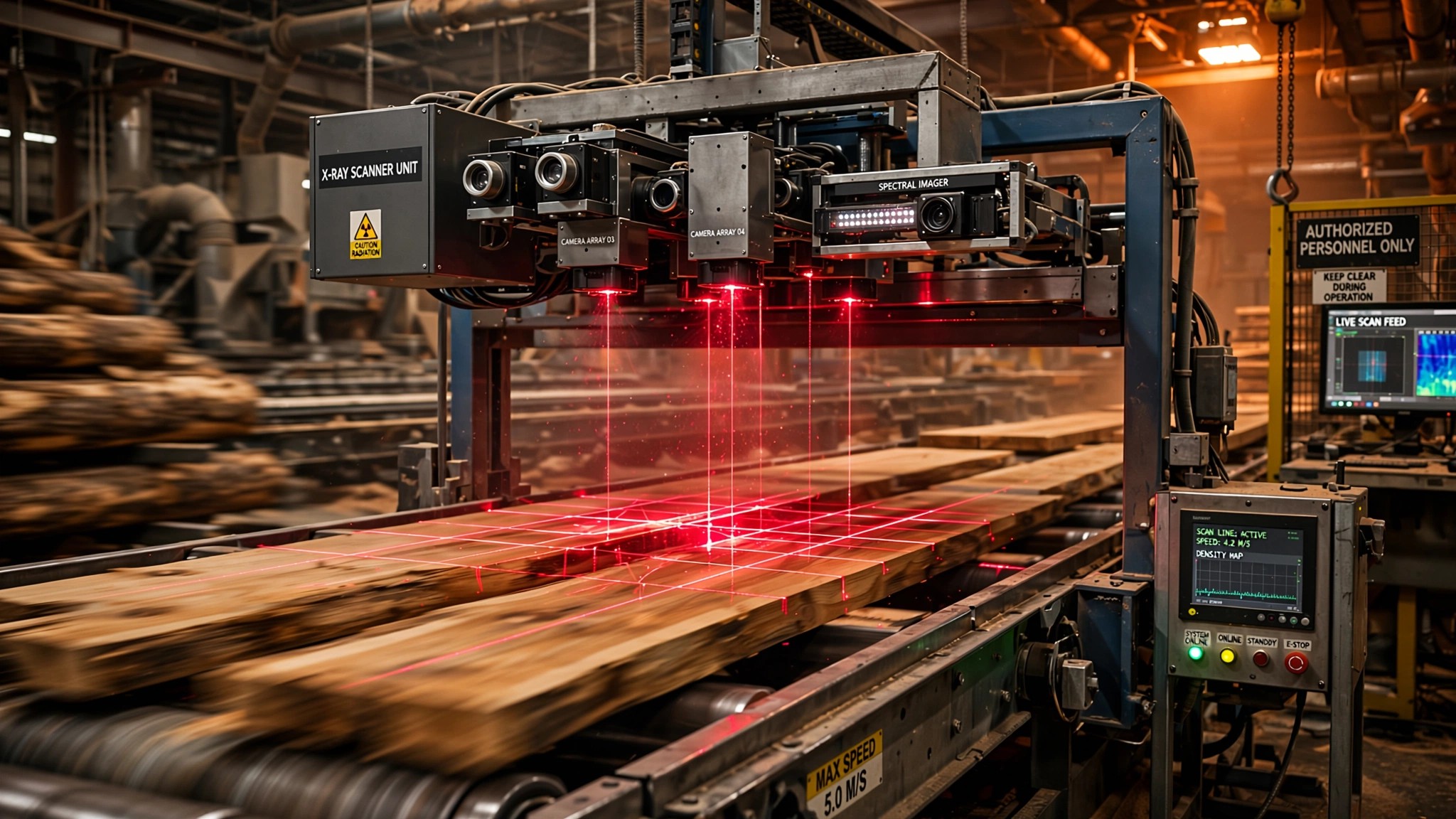 A Scanner Saw the Dead Knot Inside Your Load-Bearing Stud. The Grader Who Stamped It Didn't.