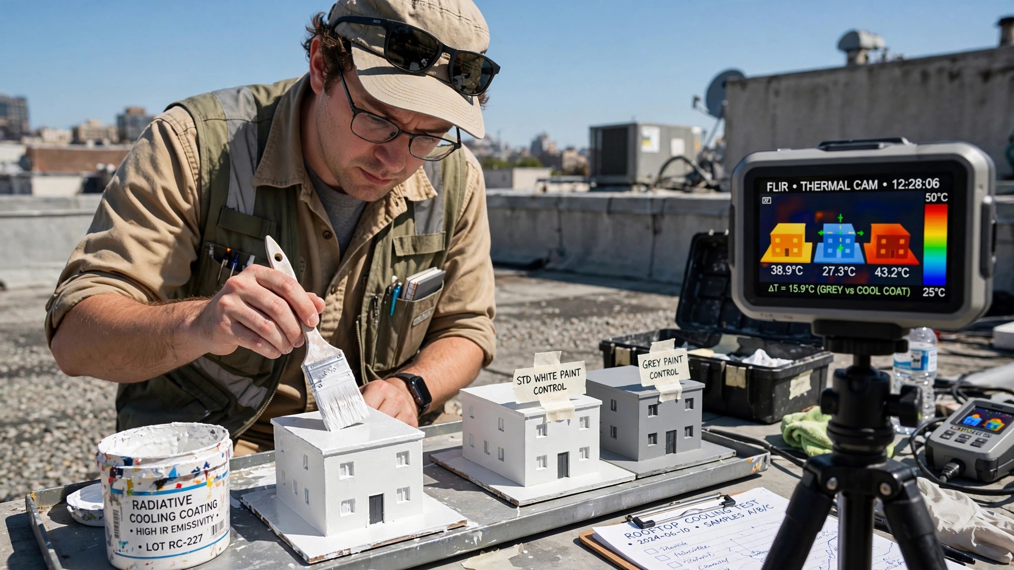 The Headline Said 15,800 Kilowatt-Hours. Your Roof Would Save 426. An AI Designed the Coating Either Way.
