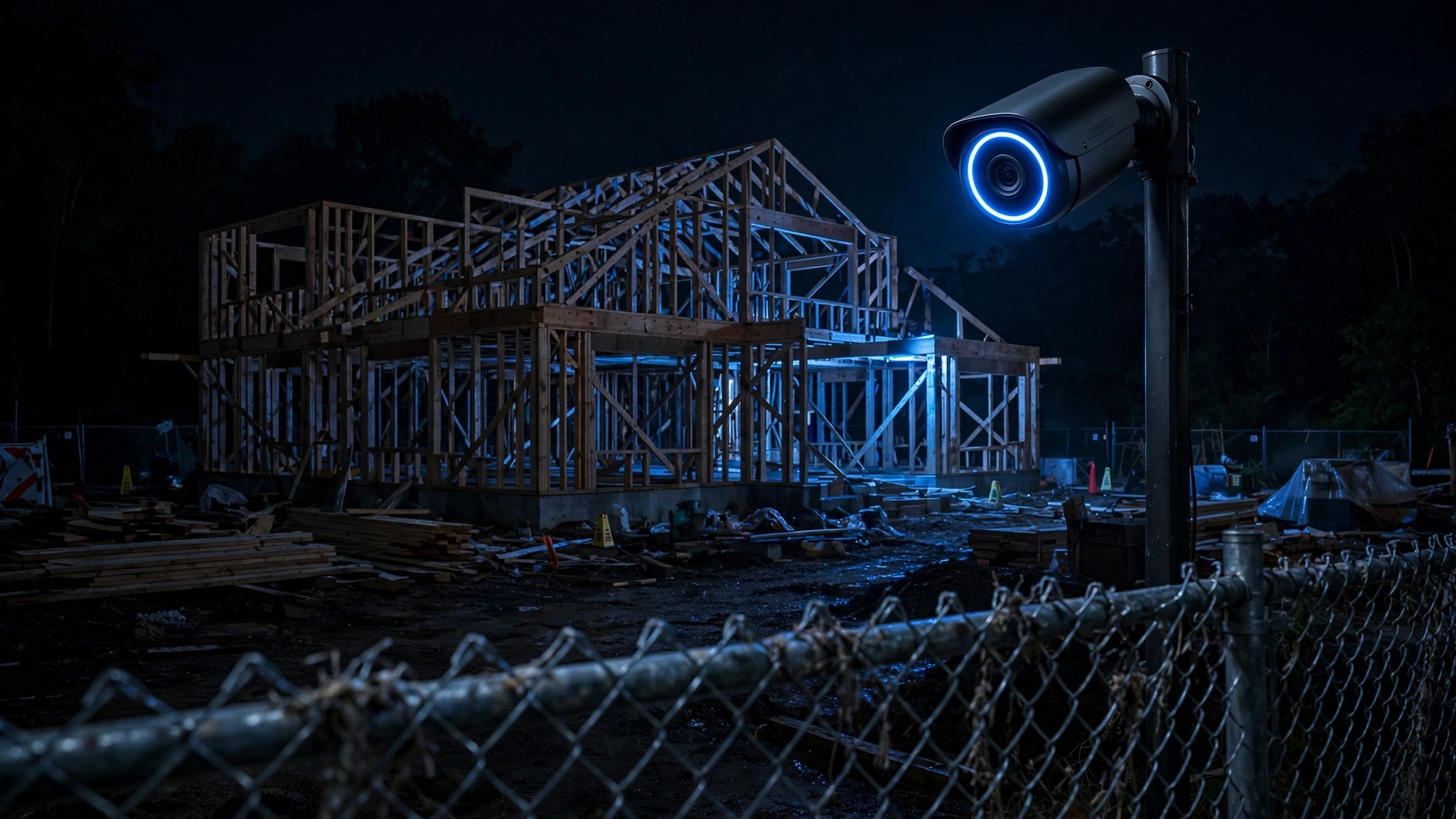 Construction Sites Get Robbed More Often Than Convenience Stores. The AI Camera That Screams at Intruders Costs $450 a Month.