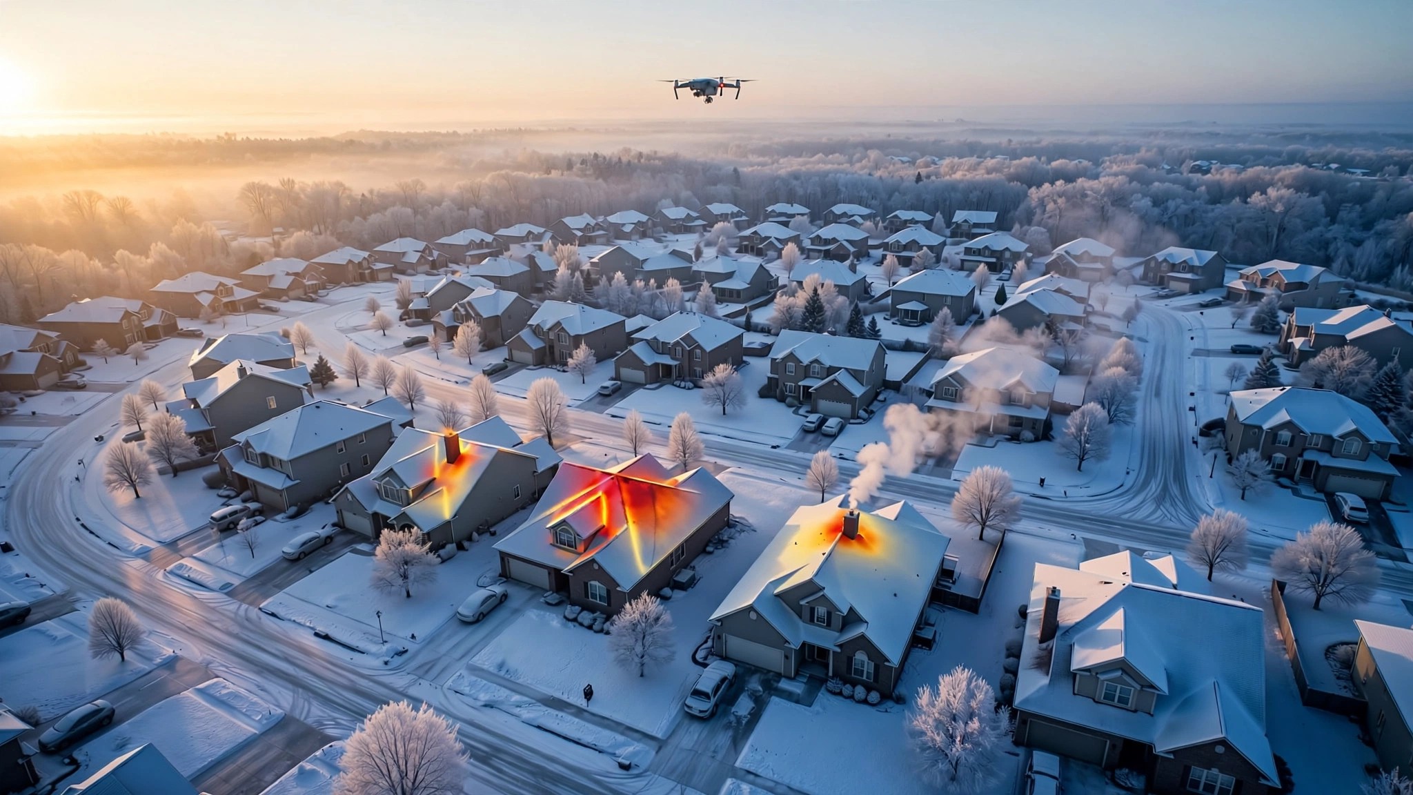 A Drone Flew Over Warren, Minnesota. Now Every Resident Can See Their Neighbor’s Heat Loss.