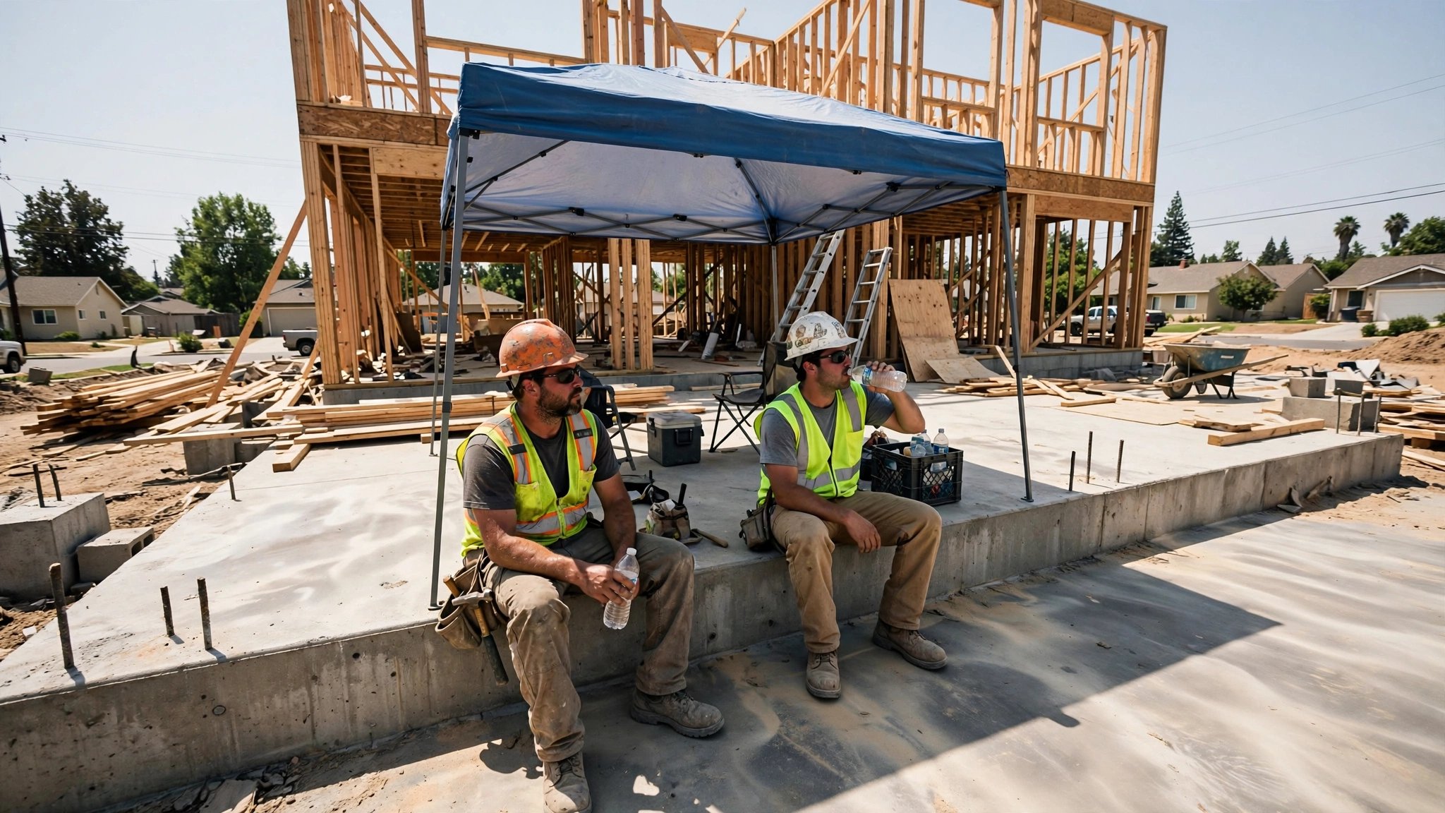 Your Builder's Schedule Was Made in March. Nobody Recalculated It for a 108°F July.