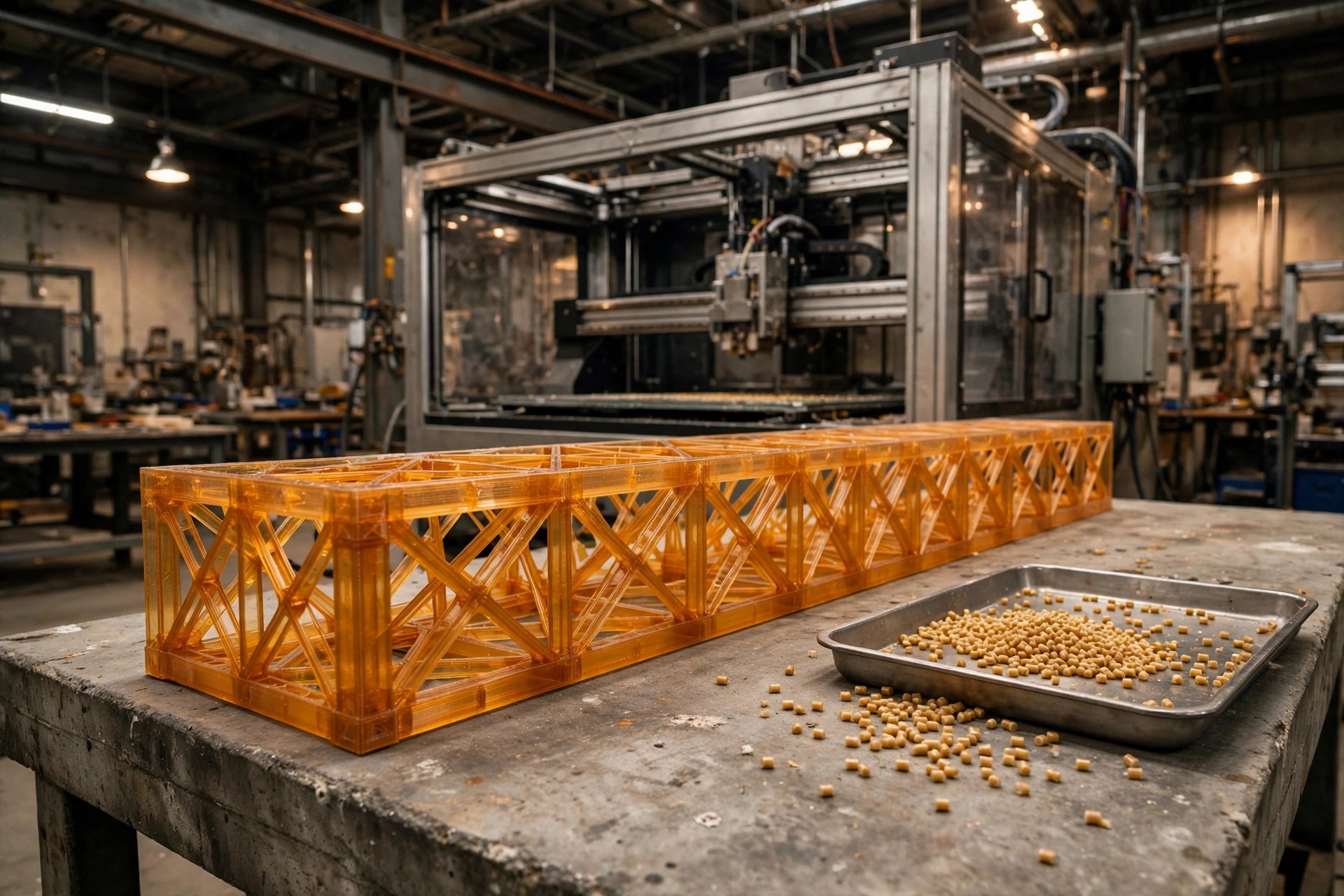 MIT Printed a Floor Truss From Recycled Plastic Bottles in 13 Minutes. It Held 4,000 Pounds. Your Building Department Has No Permit Category for It.