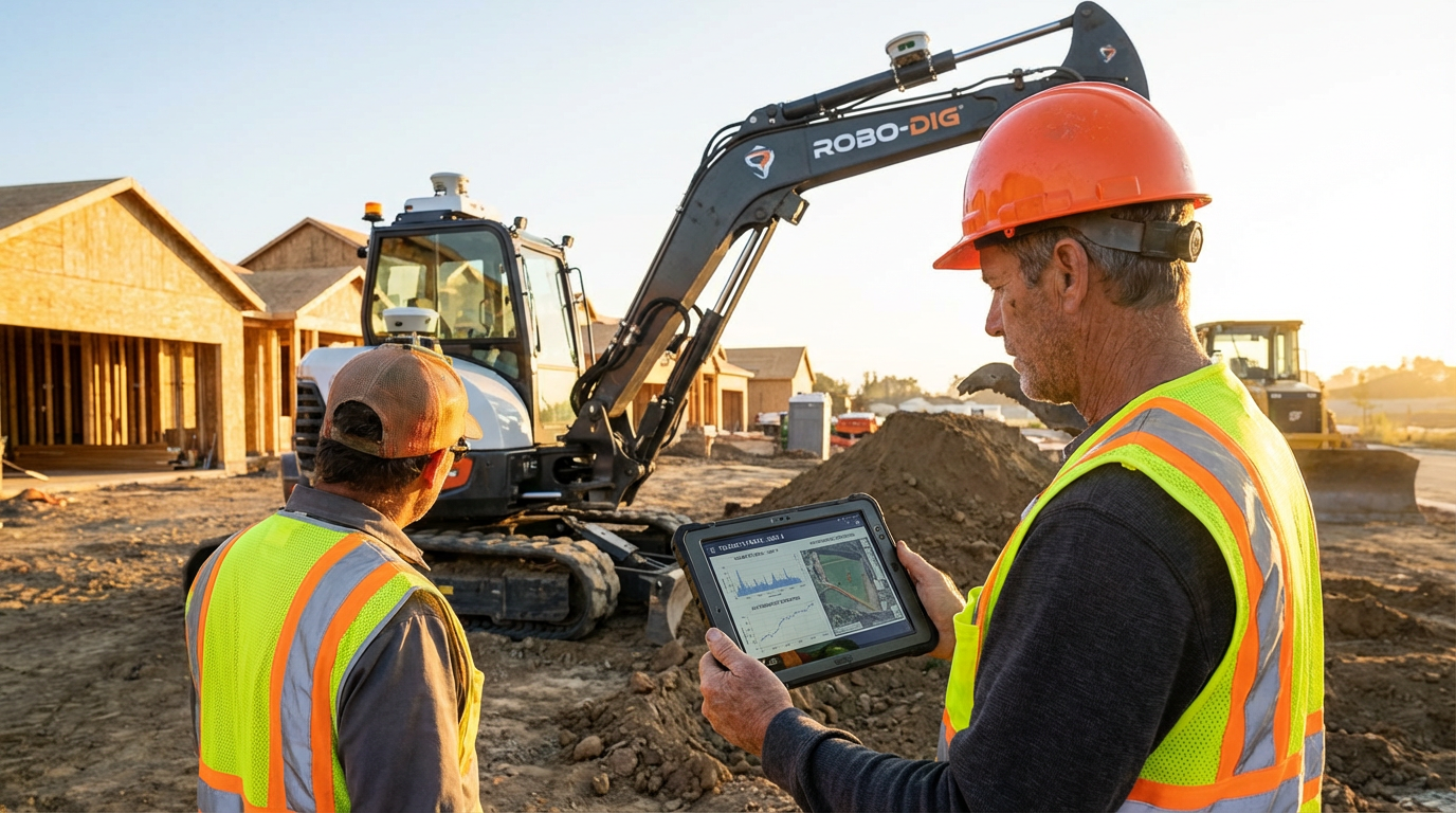 He Used to Drive the Excavator. Now He Supervises Three That Drive Themselves.